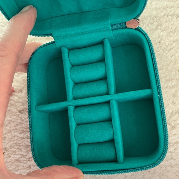 BRAND NEW EFFY TURQUOISE JEWELRY BOX HOLDER TRAVEL CASE - Picture 8 of 9